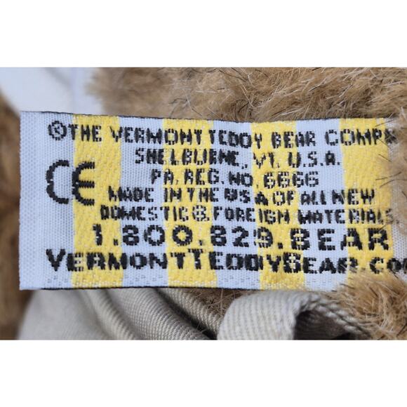 Vintage Vermont Teddy Bear Polo Shirt Sunglasses Poseable 16" I Love Mom YK - Picture 5 of 8